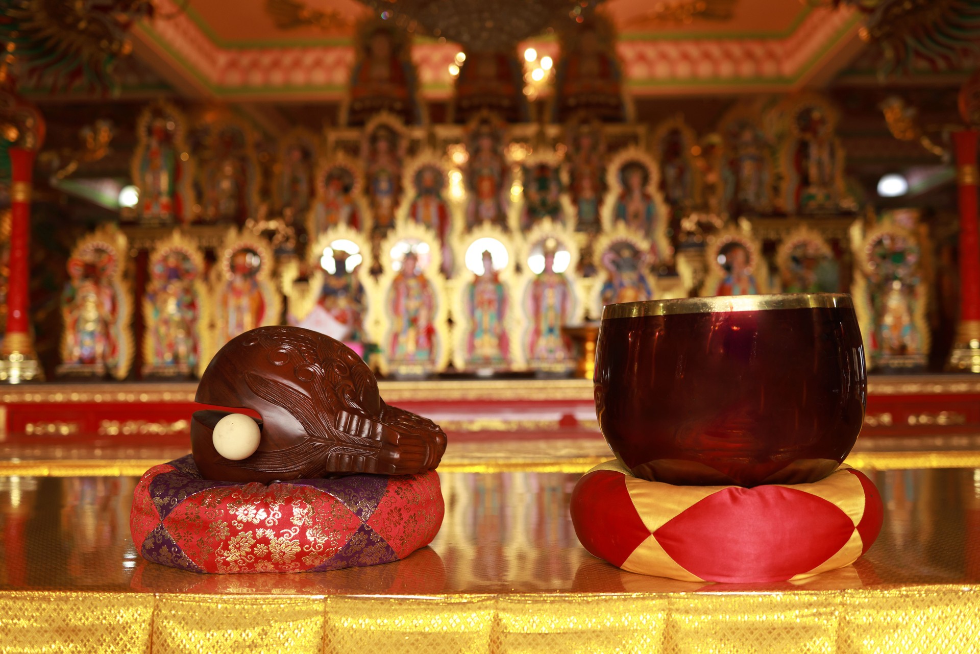 Muyu Wooden Fish for praying and  Meditate in Chinese temple